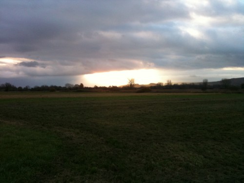 Sonnenaufgang bei Böhringen